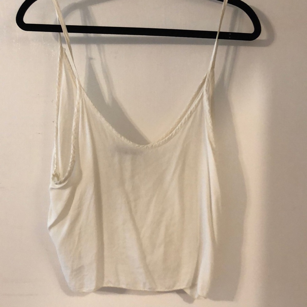 Brandy Melville cream/white crop